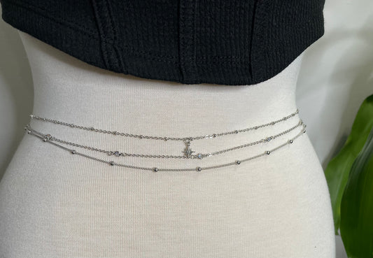 Belly Chain Combo Set (Silver)